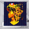 BigProStore Melanin Beatiful Afro Girl Famous Pro Black Art Afrocentric Shower Curtains Afrocentric Style Designs BPS055 Small (165x180cm | 65x72in) Shower Curtain