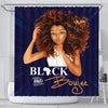 BigProStore Melanin Black And Boujee Beautiful Afro Lady African American Print Shower Curtains Afro Bathroom Accessories BPS070 Small (165x180cm | 65x72in) Shower Curtain