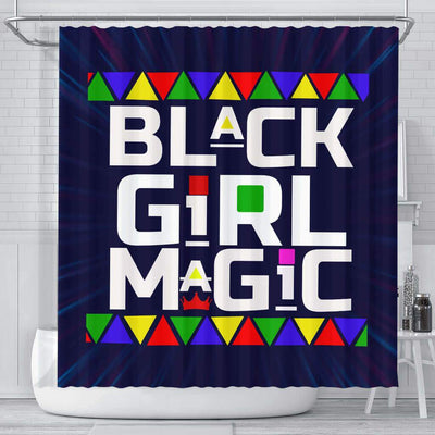 BigProStore Melanin Black Girl Magic Afro Woman African American Art Shower Curtains Afrocentric Bathroom Accessories BPS078 Small (165x180cm | 65x72in) Shower Curtain
