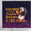 BigProStore Melanin Black Nurses Are Sunshine Mixed With A Little Hurricane Black History Shower Curtains Afrocentric Bathroom Accessories BPS088 Shower Curtain