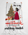 BigProStore Melanin Blanket Black Women Hallmark Christmas Movies Watching Fleece Blanket Blanket / YOUTH-S (43"x55" / 110x140cm) Blanket