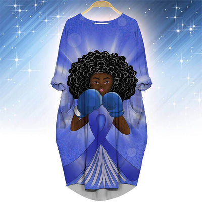 BigProStore Melanin Dresses Beautiful Melanin Poppin Girl Long Sleeve Pocket Dress African Print Styles BPS99181 S (4-6 US)(8 UK) Women Dress