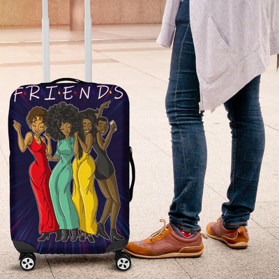 BigProStore Melanin Friends Women Travel Luggage Cover Suitcase Protector Suitcase Cover