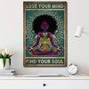 BigProStore Melanin Poster Melanin Girl Find Your Soul African Art Decor Poster