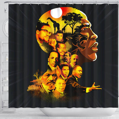 BigProStore Melanin Pro Black My Roots Pride Black History Shower Curtains Afrocentric Style Designs BPS195 Shower Curtain
