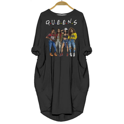 BigProStore Melanin Queen Shirt Women Dress for Black Girls Black / S Women Dress