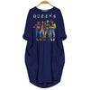 BigProStore Melanin Queen Shirt Women Dress for Black Girls Navy Blue / S Women Dress