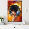 BigProStore African American Canvass And Prints Melanin Pop Girl Dorm Room Canvas Canvas / 8" x 12" Canvas