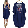 BigProStore Mermaid Gift Mermerica Pocket Dress Navy Blue / S Women Dress