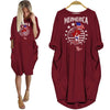 BigProStore Mermaid Gift Mermerica Pocket Dress Red / S Women Dress