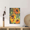 BigProStore Sunflower Illustration Art Canvas Misty Morning Wall Art And Decor Canvas / 16" x 24" Canvas