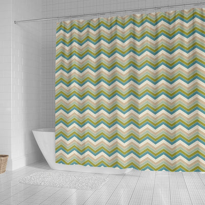 BigProStore Bamboo Bathroom Sets Fantastic Modern Botanical Bamboo Green Chevron Stripes Shower Curtain Home Bath Decor Shower Curtain