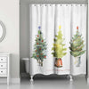 BigProStore Christmas Tree Shower Curtain Most Wonderful Time Polyester Shower Curtain Waterproof Bathroom Decor 3 Sizes Christmas Shower Curtain / Small (165x180cm | 65x72in) Christmas Shower Curtain