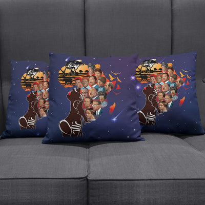 BigProStore African Print Pillows My Roots Famous Pro Black Art Square Throw Pillow African Inspired Pillows Throw Pillows