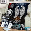 BigProStore My Dad Is My Guardian Angel He Watches Over My Back Blanket YOUTH-S (43"x55" / 110x140cm) Blanket