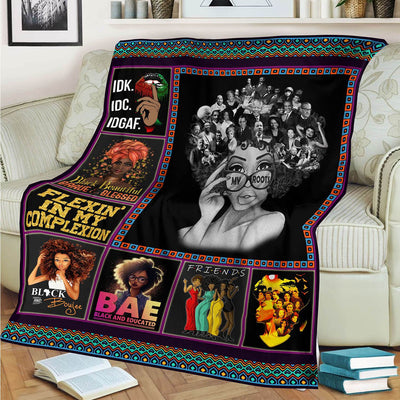 BigProStore My Roots African American Women Blanket YOUTH-S (43"x55" / 110x140cm) Blanket