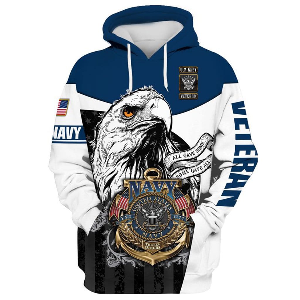 US ARMY VETERAN EAGLE 3D ZIP HOODIE Father Day Gift All Over Print Best  Price