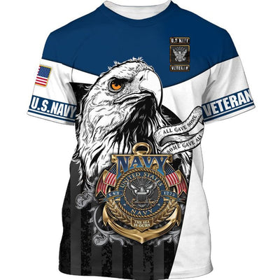 BigProStore US NAVY Clothing Navy Veteran Ego White Blue USA Army Hoodie - Sweatshirt - Tshirt - Zip Hoodie T-shirt / S