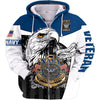 BigProStore US NAVY Clothing Navy Veteran Ego White Blue USA Army Hoodie - Sweatshirt - Tshirt - Zip Hoodie Zip Hoodie / S