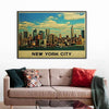 BigProStore Cities Wall Art Prints New York City Skyline Wall Art Home Decor Cities Canvas