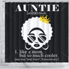 BigProStore Nice Afro Auntie Like A Mom But So Much Cooler Black African American Shower Curtains African Style Designs BPS015 Shower Curtain