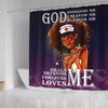 BigProStore Nice Afro Nurse God Designed Created Blessed Heals Defends Forgives Loves Me African American Shower Curtain Afrocentric Bathroom Accessories BPS044 Small (165x180cm | 65x72in) Shower Curtain