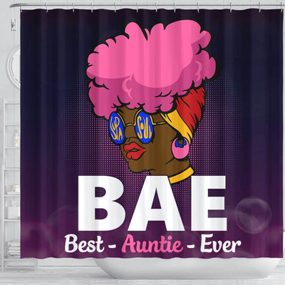 BigProStore Nice BAE Best Auntie Ever Black Woman Black History Shower Curtains African Bathroom Accessories BPS048 Shower Curtain