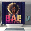 BigProStore Nice Beautiful BAE Black And Educated Girl African Style Shower Curtains African Bathroom Decor BPS061 Shower Curtain