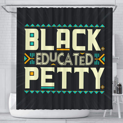 BigProStore Nice Black Educated Petty African Style Shower Curtains African Bathroom Decor BPS074 Small (165x180cm | 65x72in) Shower Curtain