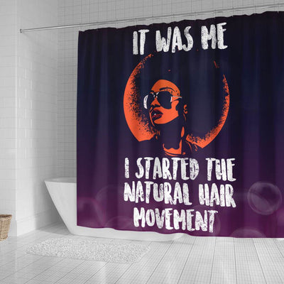 BigProStore Nice It Was Me I Started The Natural Hair Movement African American Art Shower Curtains African Bathroom Accessories BPS148 Small (165x180cm | 65x72in) Shower Curtain