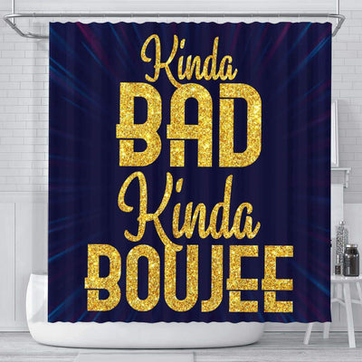 BigProStore Nice Kinda Bad Kinda Boujee African Style Shower Curtains Afro Bathroom Decor BPS149 Small (165x180cm | 65x72in) Shower Curtain