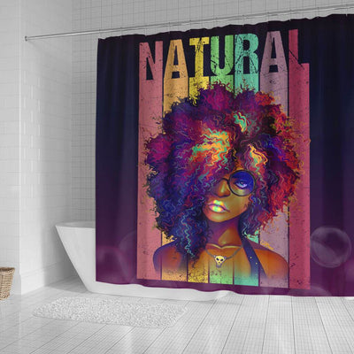BigProStore Nice Natural Afro Girl African American Shower Curtain Afrocentric Bathroom Accessories BPS178 Small (165x180cm | 65x72in) Shower Curtain