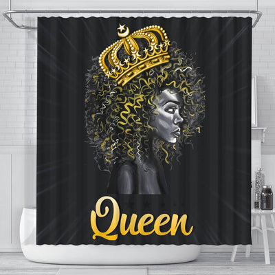BigProStore Nice Natural Girl Queen African American Shower Curtain African Bathroom Decor BPS180 Small (165x180cm | 65x72in) Shower Curtain