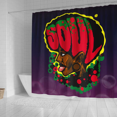 BigProStore Nice Soul Melanin Man Black African American Shower Curtains Afrocentric Bathroom Decor BPS209 Small (165x180cm | 65x72in) Shower Curtain