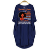 BigProStore November Woman I May Be Crazy Stubborn Spoiled Dress for Afro Women Navy Blue / S (4-6 US)(8 UK) Women Dress