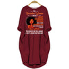 BigProStore November Woman I May Be Crazy Stubborn Spoiled Dress for Afro Women Red / S (4-6 US)(8 UK) Women Dress