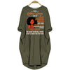 BigProStore October Woman I May Be Crazy Stubborn Spoiled Dress for Afro Women Green / S (4-6 US)(8 UK) Women Dress