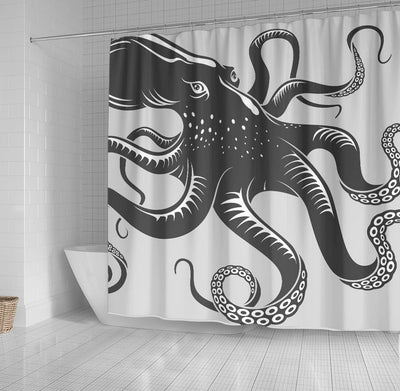 BigProStore Bathroom Curtain Octopus Shower Curtain Bathroom Wall Decor Ideas Kraken Shower Curtain