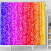 BigProStore Elephant Art Shower Curtain Ombre Henna Inspired Spirals Bathroom Decor Shower Curtain / Small (165x180cm | 65x72in) Shower Curtain