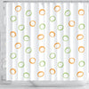 BigProStore Shower Curtain Decor Painted Retro Circles Green Shower Curtain Small Bathroom Decor Ideas Lemon Shower Curtain / Small (165x180cm | 65x72in) Lemon Shower Curtain