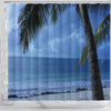 BigProStore Beach Shower Curtain Palm Tree Beach Shower Curtain Fantasy Fabric Bath Bathroom Beach Shower Curtain / Small (165x180cm | 65x72in) Beach Shower Curtain