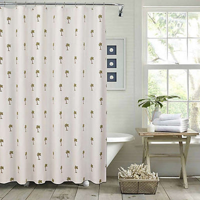 BigProStore Coconut Tree Print Shower Curtain Palm Tree Shower Curtain Polyester Waterproof Bathroom Curtain 3 Sizes Palm Tree Shower Curtain / Small (165x180cm | 65x72in) Palm Tree Shower Curtain