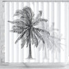 BigProStore Beach Shower Curtain Palm Trees Shower Curtain Bathroom Accessories Beach Shower Curtain / Small (165x180cm | 65x72in) Beach Shower Curtain