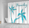 BigProStore Shower Curtain Decor Palm Trees Summer Splash Shower Curtain Bathroom Decor Hawaii Shower Curtain