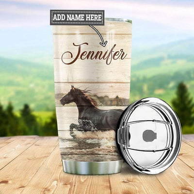 BigProStore Personalized Horse Stainless Steel Tumbler Horse Life Custom Insulated Tumbler Horse Themed Gifts 20 oz Horse Tumbler