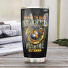 BigProStore Personalized Veteran Tumbler Cup Designs Proud To Have Served Marine Veteran Custom Insulated Tumbler Double Wall Cup 20 Oz 20 oz Personalized Veteran Tumbler
