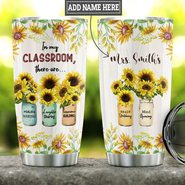 Straw Topper Add on Stocking Stuffer Teacher Appreciation Tumbler Accessory  Sunflower Gift 