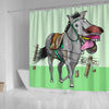 BigProStore Farm Animal Shower Curtain Beautiful Please Do Not Feed The Horse Shower Curtain Bathroom Decor Horse Shower Curtain / Small (165x180cm | 65x72in) Horse Shower Curtain