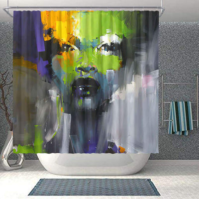 BigProStore Pretty African American Art Shower Curtains African Lady Bathroom Decor BPS0277 Small (165x180cm | 65x72in) Shower Curtain