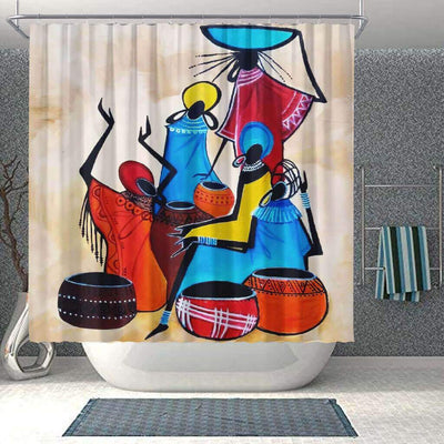 BigProStore Pretty African American Black Art Shower Curtain Afro Girl Bathroom Decor Accessories BPS0025 Small (165x180cm | 65x72in) Shower Curtain